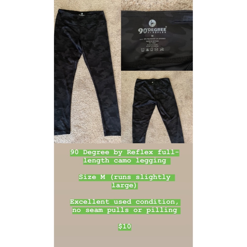 Camo active leggings